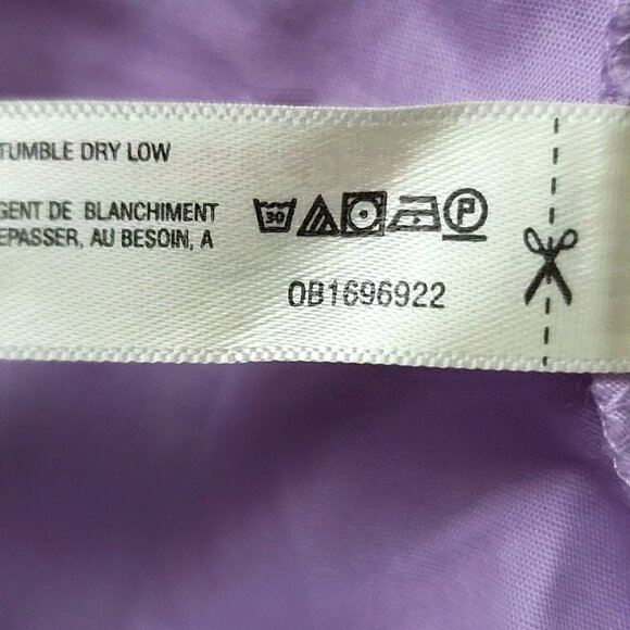 Free People Have A Thing For You Mini Dress M Purple Ruffles Boho Flirty NWOT - Picture 8 of 8